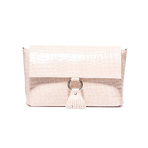 L’Intervalle Damen Evangeline Stofftasche, Nude Croco von L’Intervalle