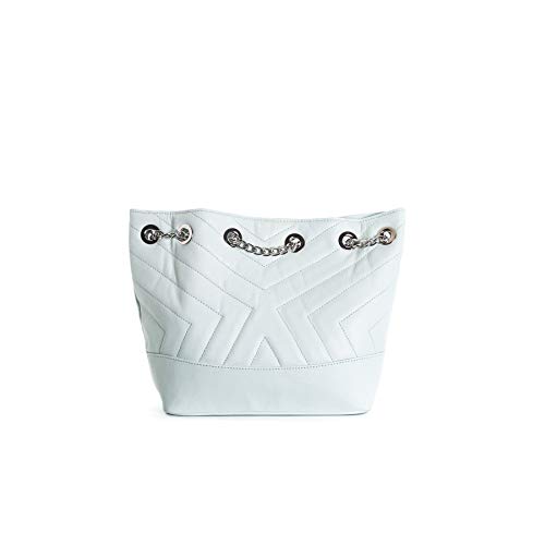 L’Intervalle Damen Ginette Stofftasche, Blue Leather von L’Intervalle