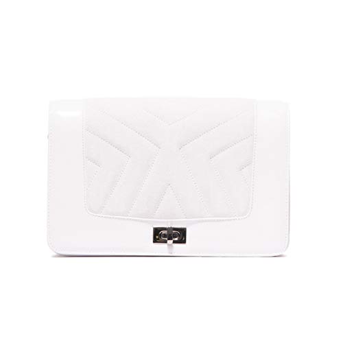 L’Intervalle Damen Georgie Stofftasche, White Leather, Mediano von L’Intervalle