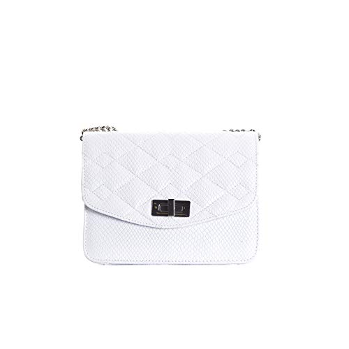 L’Intervalle Damen Joelle Stofftasche, White Leather, Mediano von L’Intervalle