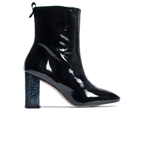 L’Intervalle Damen Nerina Halblange Stiefel, Black Patent von L’Intervalle