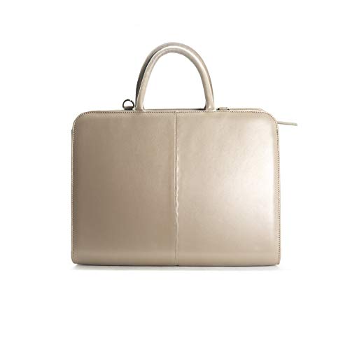 L’Intervalle Damen Sylvie Stofftasche, Tan Leather, Grande von L’Intervalle