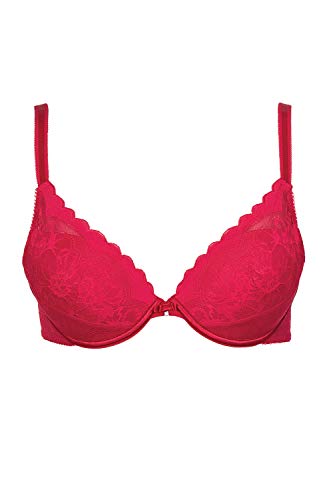 Lisca Push-Up-BH Größe 90C, Farbe Rot von Lisca