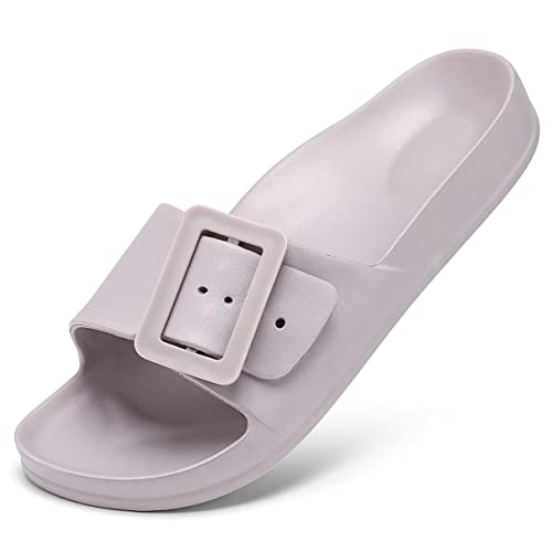 L LOUBIT Cloud Slides für Damen, mit Fußgewölbeunterstützung, Kissen, weiche Erholungssandalen, leichte Sommerstrandpantoffeln, rutschfeste Duschschuhe, Violett, 37 EU L LOUBIT Cloud Slides für Damen, mit Fußgewölbeunterstützung, Kissen, weiche Erholungssandalen, leichte Sommerstrandpantoffeln, rutschfeste Duschschuhe, Violett, 37 EU von L LOUBIT