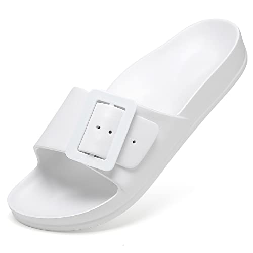 L LOUBIT Cloud Slides für Damen, mit Fußgewölbeunterstützung, Kissen, weiche Erholungssandalen, leichte Sommerstrandpantoffeln, rutschfeste Duschschuhe, Weiss/opulenter Garten, 38.5 EU L LOUBIT Cloud Slides für Damen, mit Fußgewölbeunterstützung, Kissen, weiche Erholungssandalen, leichte Sommerstrandpantoffeln, rutschfeste Duschschuhe, Weiss/opulenter Garten, 38.5 EU von L LOUBIT