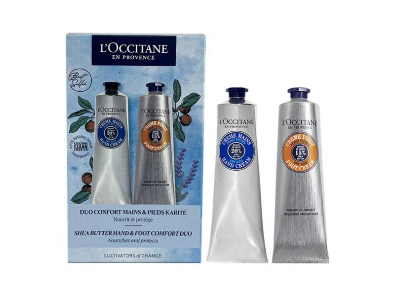 L'OCCITANE Bodylotion Shea Hand- und Fußpflege Duo = Handcreme 150 ml + Fußcreme 150 ml von L'OCCITANE