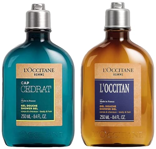 L'OCCITANE-Cap Cédrat Duschgel Für Männer,Körper & Haar,Zitroniger Und Aquatischer Duft,Vegan Formula+Duschgel für Männer - Duftendes Duschgel - 2in1 - Körper Und Haar,Vegan Formula,250 Ml von L'OCCITANE