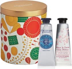 L'OCCITANE - Geschenkset Weihnachtscreme, Handcreme (Dry Skin Shea, 10 ml - Kirschblüte, 10 ml) von L'OCCITANE