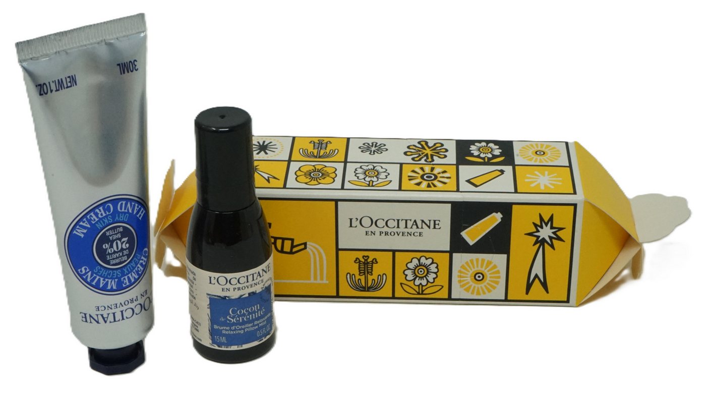 L'OCCITANE Handcreme Loccitane Cracker Pillow Mist 15ml + Hand Cream 30 ml L'OCCITANE Handcreme Loccitane Cracker Pillow Mist 15ml + Hand Cream 30 ml von L'OCCITANE