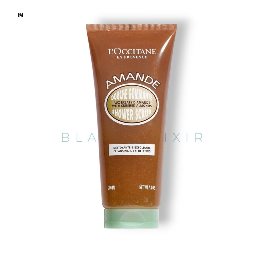 L'OCCITANE Körperpeeling L`Occitane Amande Shower Scrub with crushed almonds 200ML, Effektives Peeling – Befreit die Haut von abgestor von L'OCCITANE