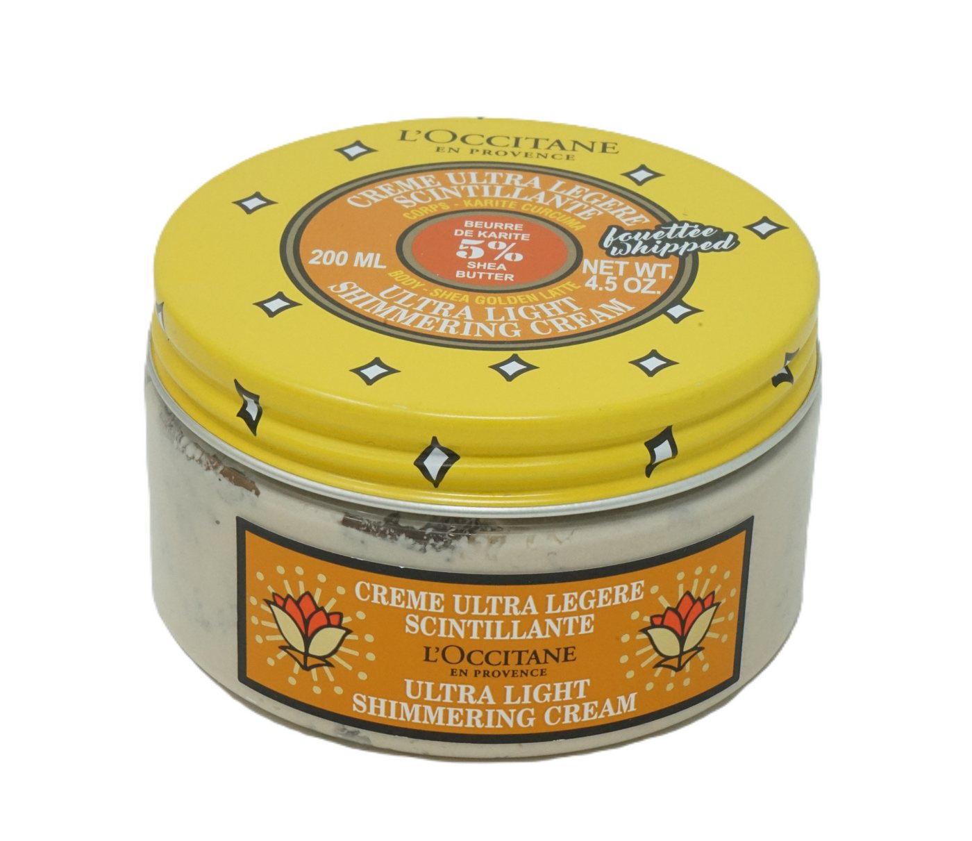 L'OCCITANE Körperpflegemittel L'Occitane Whipped 5% Shea Butter Ultra Light Shimmering Cream 200 ml von L'OCCITANE
