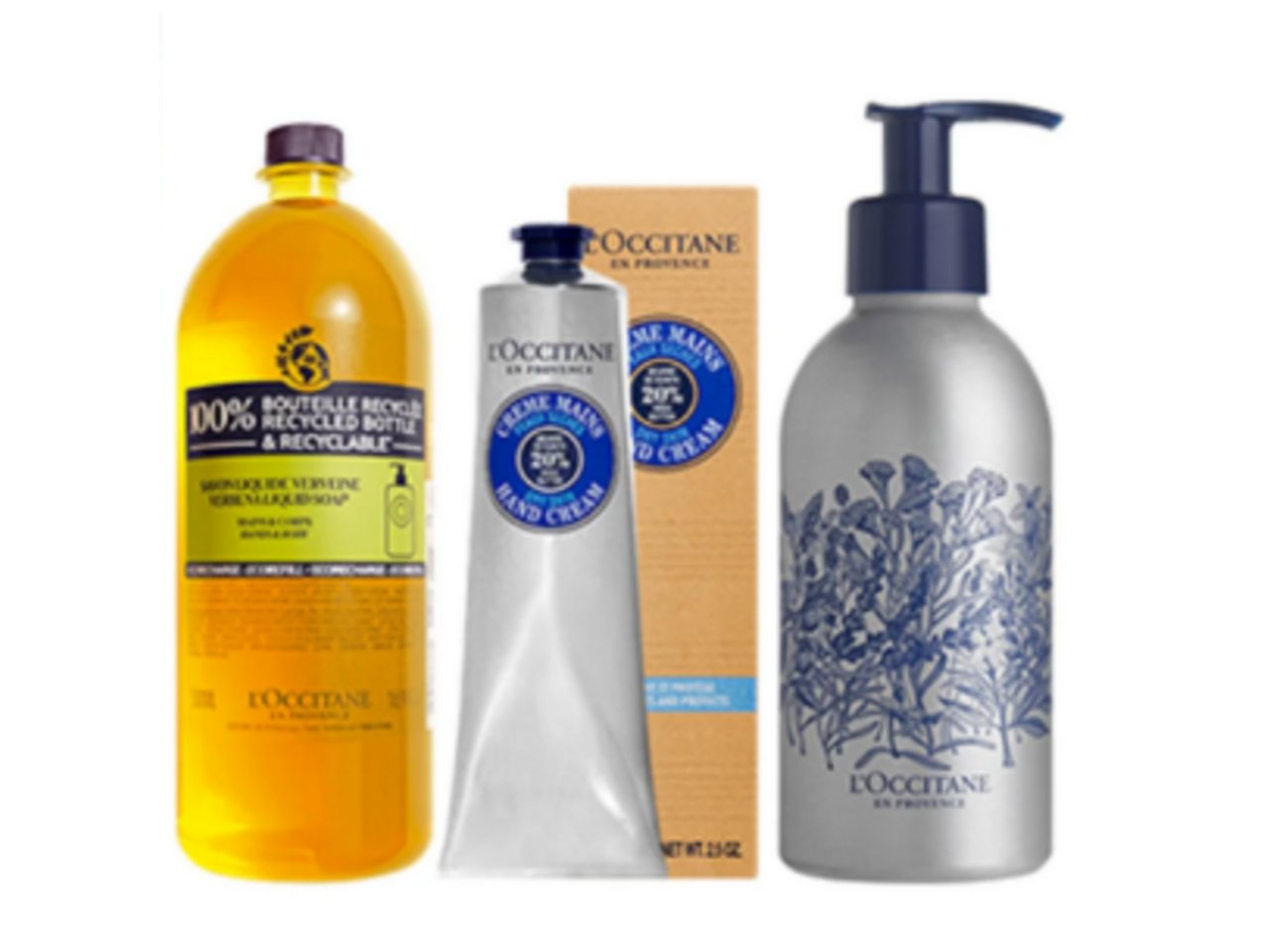 L'OCCITANE Körperpflegemittel Shea Handpflege Set = Öko-Nachfüllpackung Shea Flüssigseife Verbene 50 von L'OCCITANE