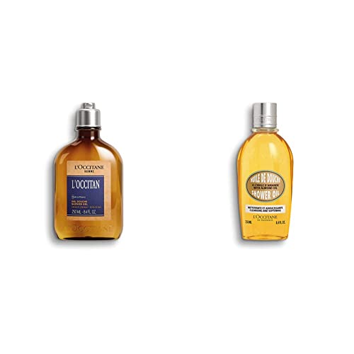 L'OCCITANE – Mandel Duschöl – Feuchtigkeitsspendende Dusche – Vegan - 250 Ml & – L'Occitan Duschgel – Duschgel für Männer - Duftendes Duschgel - 2in1 - Körper Und Haar – Vegan Formula - 250 Ml von L'OCCITANE