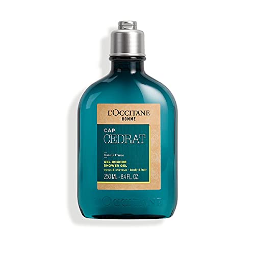 L'OCCITANE – Cap Cédrat Duschgel Für Männer – Körper & Haar - Zitroniger Und Aquatischer Duft – Vegan Formula -250 Ml Zeder von L'OCCITANE