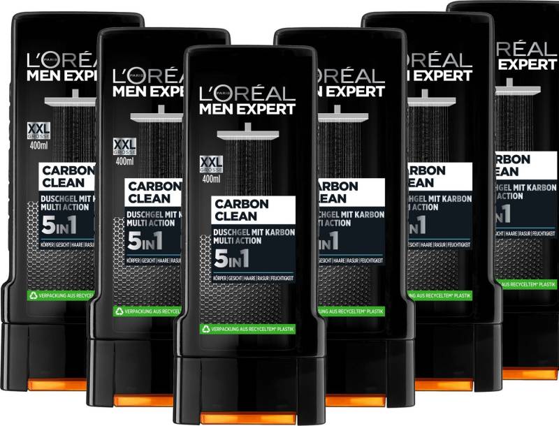 L'ORÉAL PARIS MEN EXPERT Duschgel Carbon Clean 5in1 XXL, 6-tlg., mit Carbon von L'ORÉAL PARIS MEN EXPERT
