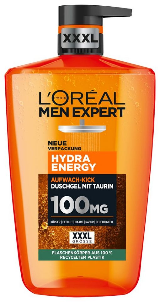 L'ORÉAL PARIS MEN EXPERT Duschgel Hydra Energy Duschgel mit Taurin, 1000 ml, 1-tlg. von L'ORÉAL PARIS MEN EXPERT