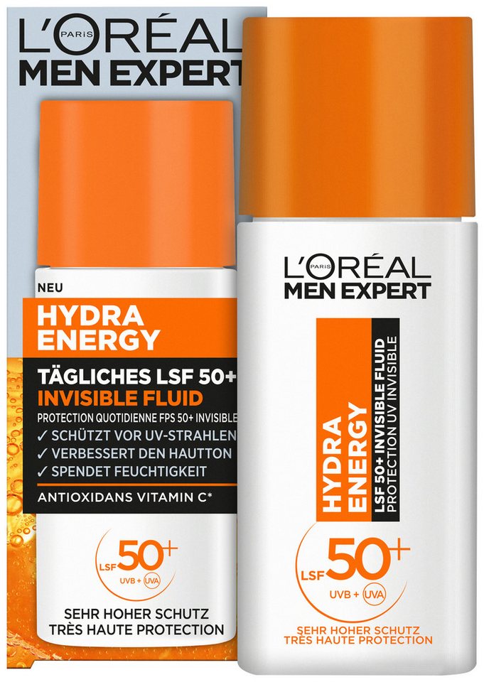 L'ORÉAL PARIS MEN EXPERT Gesichtsfluid L'Oréal Men Expert Tägliches LSF 50+ Invisible Fluid L'ORÉAL PARIS MEN EXPERT Gesichtsfluid L'Oréal Men Expert Tägliches LSF 50+ Invisible Fluid von L'ORÉAL PARIS MEN EXPERT