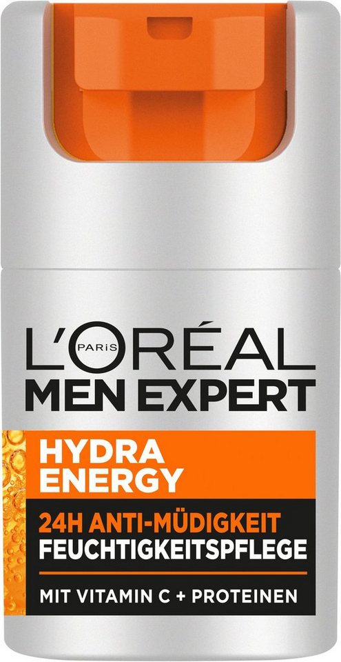 L'ORÉAL PARIS MEN EXPERT Gesichtsgel Hydra Energy 24H Anti-Müdigkeit, mit hoher Wirksamkeit von L'ORÉAL PARIS MEN EXPERT