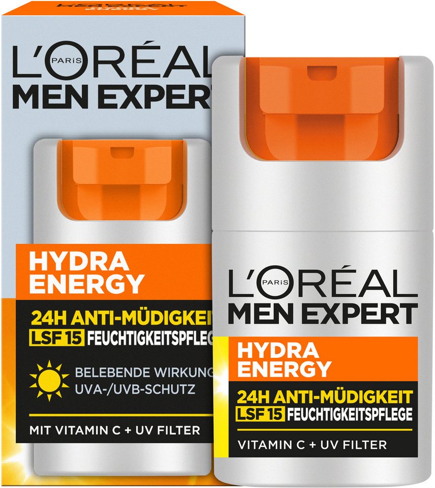 L'ORÉAL PARIS MEN EXPERT Gesichtsgel L'Oréal Men Expert Hydra Energy 24H Pflege LSF15, mit Lichtschutzfaktor von L'ORÉAL PARIS MEN EXPERT