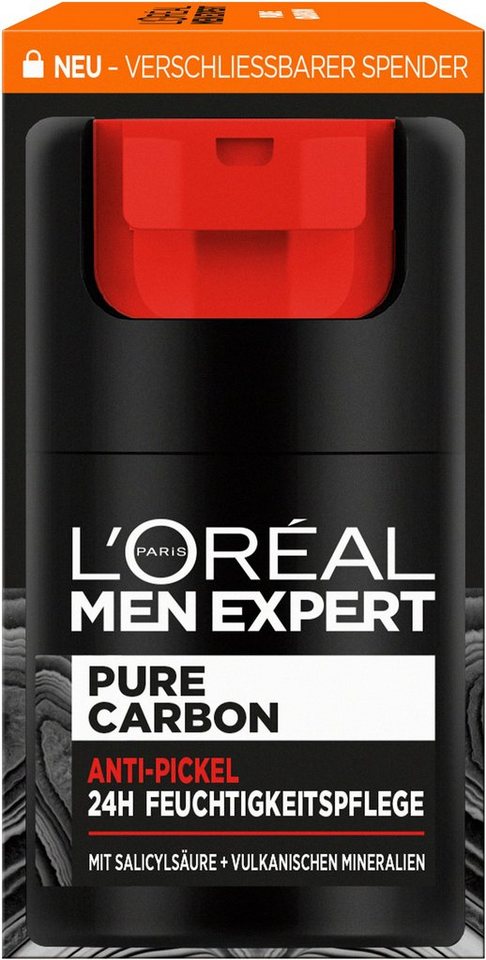 L'ORÉAL PARIS MEN EXPERT Gesichtsgel L'Oréal Men Expert Pure Carbon Anti-Pickel Pflege von L'ORÉAL PARIS MEN EXPERT