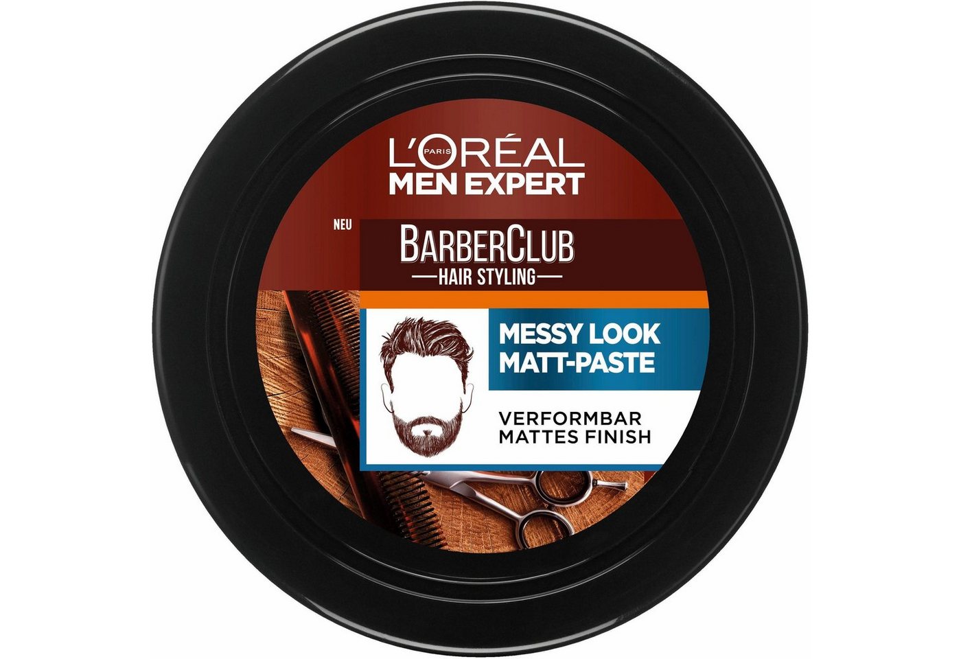 L'ORÉAL PARIS MEN EXPERT Haarpomade Barber Club Messy Look Matt Paste, mit angenehmen Duft L'ORÉAL PARIS MEN EXPERT Haarpomade Barber Club Messy Look Matt Paste, mit angenehmen Duft von L'ORÉAL PARIS MEN EXPERT