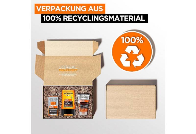 L'ORÉAL PARIS MEN EXPERT Pflege-Geschenkset Pflegeset, Geschenkset mit Waschgel, Duschgel und Gesichtscreme, 1-tlg. von L'ORÉAL PARIS MEN EXPERT
