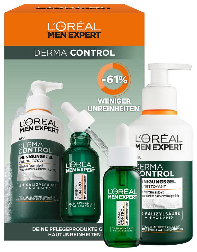 L'ORÉAL PARIS MEN EXPERT Pflegestift Derma Control Set: Reinigungsgel & Anti-Unreinheiten Serum L'ORÉAL PARIS MEN EXPERT Pflegestift Derma Control Set: Reinigungsgel & Anti-Unreinheiten Serum von L'ORÉAL PARIS MEN EXPERT