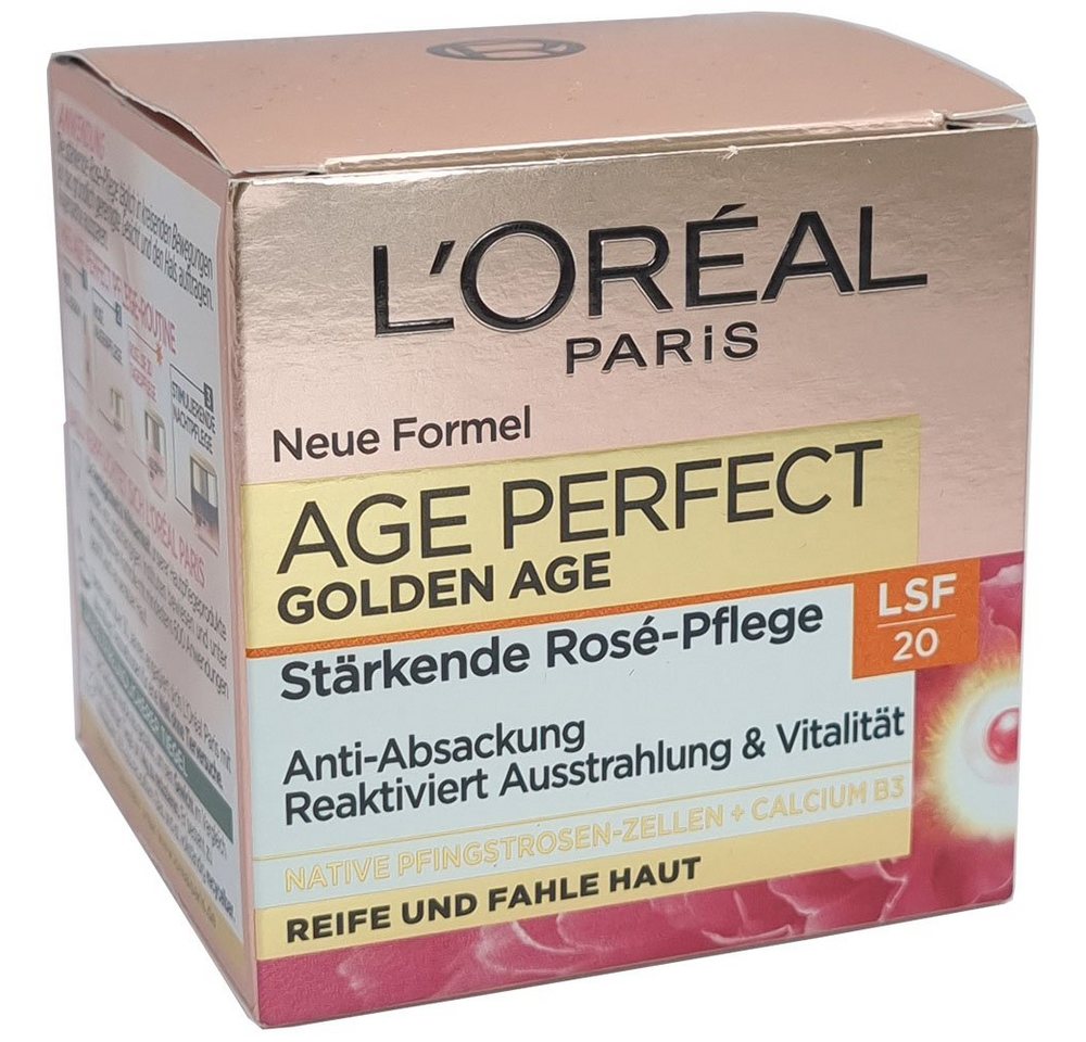 L'ORÉAL PARIS Anti-Aging-Creme Gesichtscreme Perfect Golden Age LSF 20 50ml L'ORÉAL PARIS Anti-Aging-Creme Gesichtscreme Perfect Golden Age LSF 20 50ml von L'ORÉAL PARIS