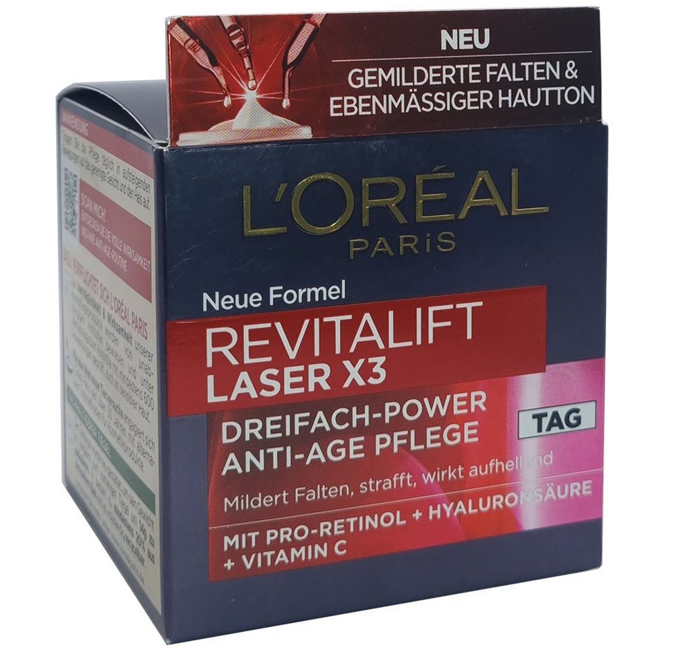 L'ORÉAL PARIS Anti-Aging-Creme Gesichtscreme Revitalift Laser X3 50ml L'ORÉAL PARIS Anti-Aging-Creme Gesichtscreme Revitalift Laser X3 50ml von L'ORÉAL PARIS