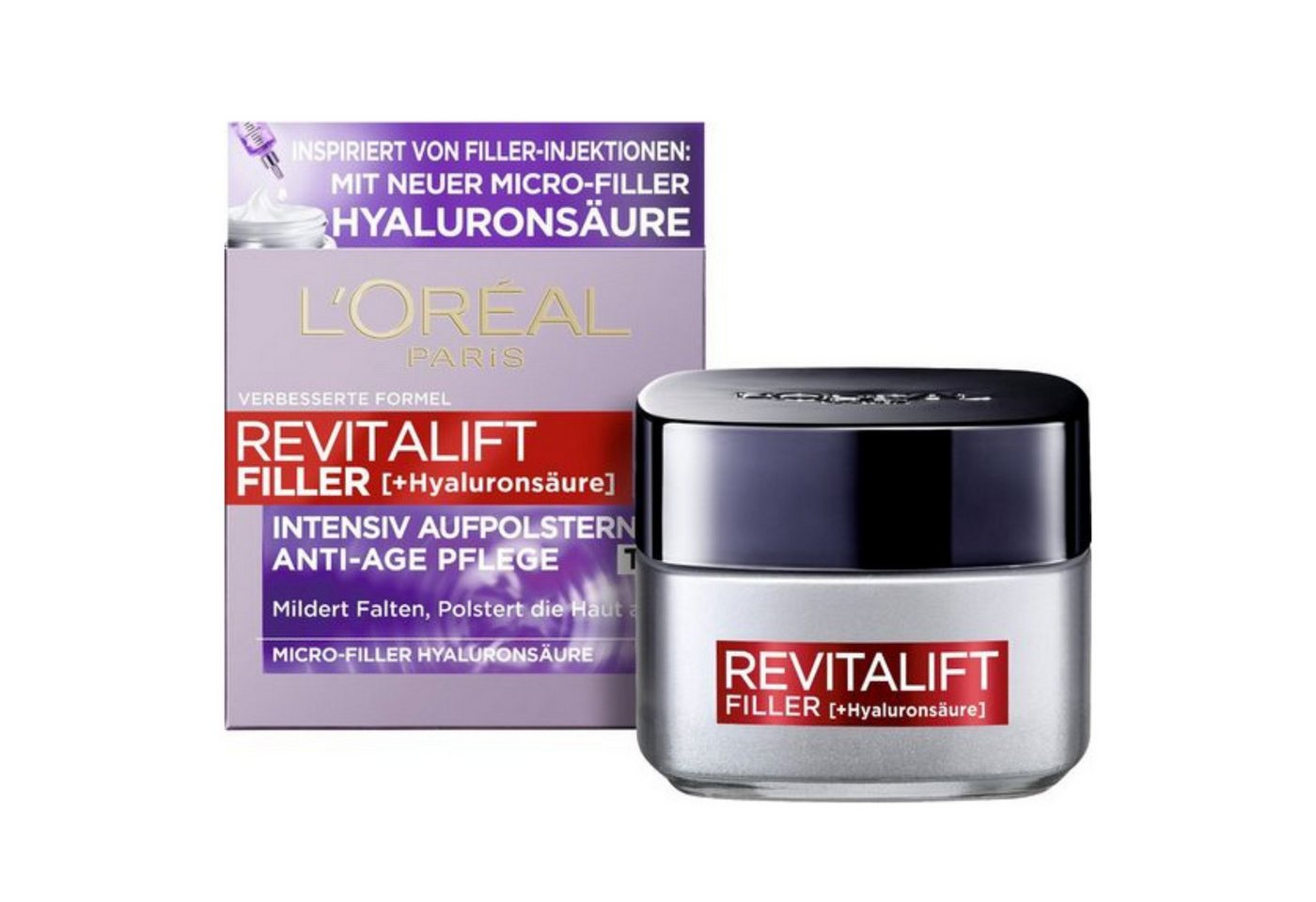 L'ORÉAL PARIS Anti-Aging-Creme RevitaLift Filler Tag, mit hochkonzentrierter Hyaluronsäure L'ORÉAL PARIS Anti-Aging-Creme RevitaLift Filler Tag, mit hochkonzentrierter Hyaluronsäure von L'ORÉAL PARIS