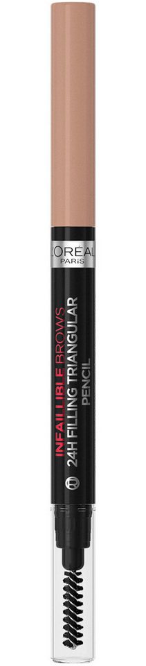 L'ORÉAL PARIS Augenbrauenpflege Infaillible Brows 24h Pencil, mit sanfter Dreiecksspitze von L'ORÉAL PARIS