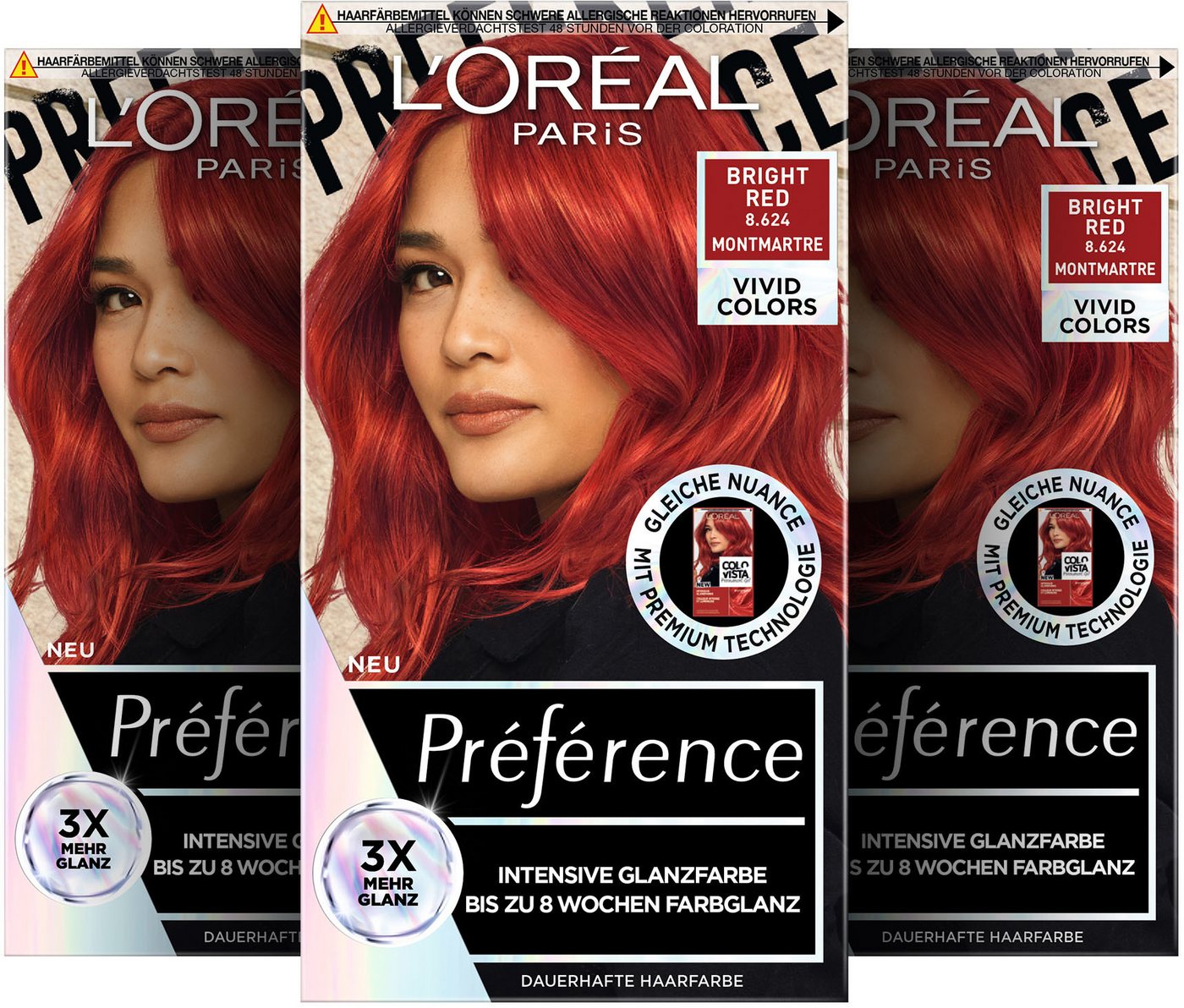 L'ORÉAL PARIS Coloration L'Oréal Paris Permanente Haarfarbe, Hellrot von L'ORÉAL PARIS