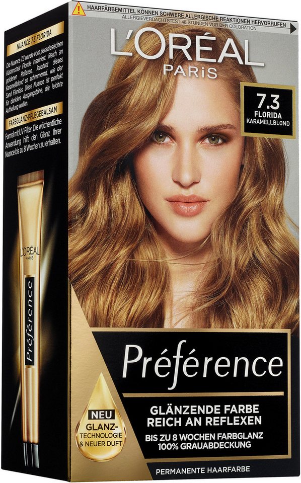 L'ORÉAL PARIS Coloration Préférence, 3-tlg., mit pflegender Formel von L'ORÉAL PARIS
