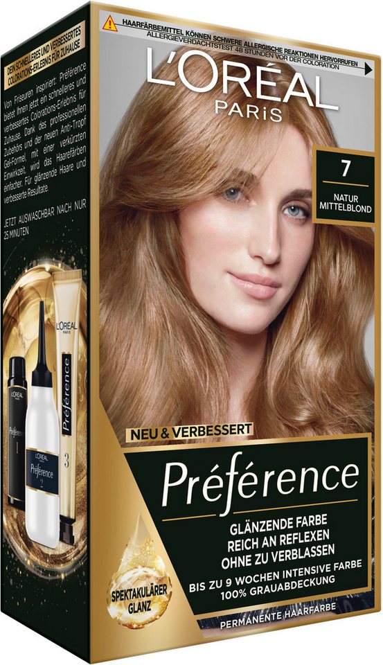 L'ORÉAL PARIS Coloration Préférence, 3er Pack, mit pflegender Formel von L'ORÉAL PARIS