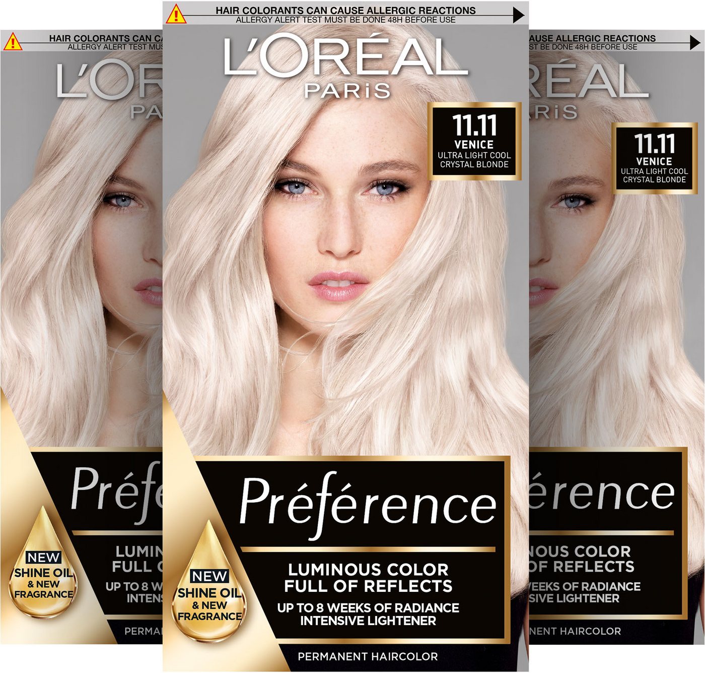 L'ORÉAL PARIS Coloration Préférence Le Blonding, Packung, 3-tlg., mit pflegender Formel von L'ORÉAL PARIS