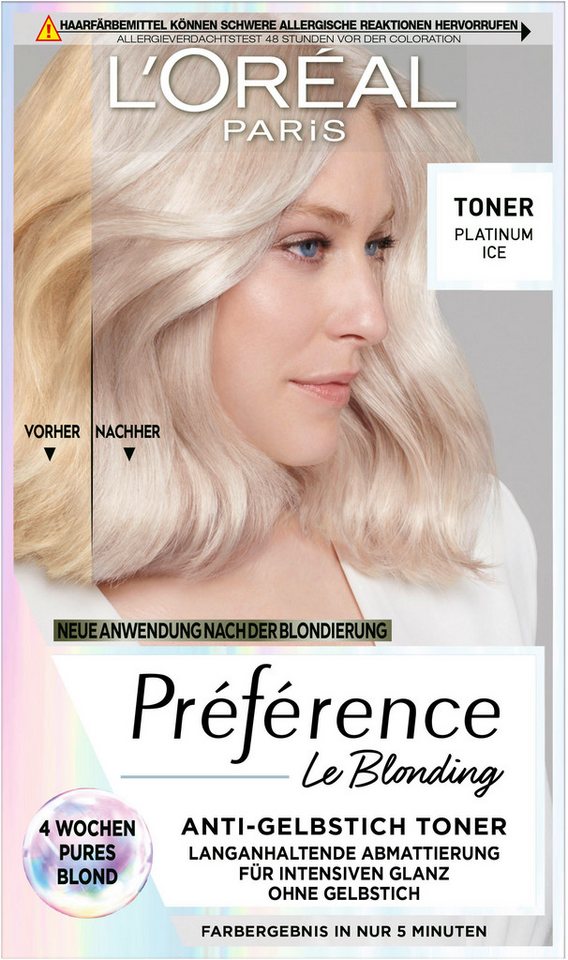 L'ORÉAL PARIS Coloration Préférence Le Blonding Toner, mit pflegender Formel von L'ORÉAL PARIS