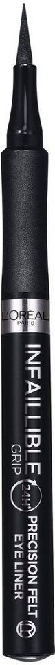 L'ORÉAL PARIS Eyeliner Infaillible Precision Felt Liner, mit präziser Spitze von L'ORÉAL PARIS