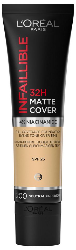 L'ORÉAL PARIS Foundation Infaillible 32H Matte Cover, mit langanhaltender Formel L'ORÉAL PARIS Foundation Infaillible 32H Matte Cover, mit langanhaltender Formel von L'ORÉAL PARIS