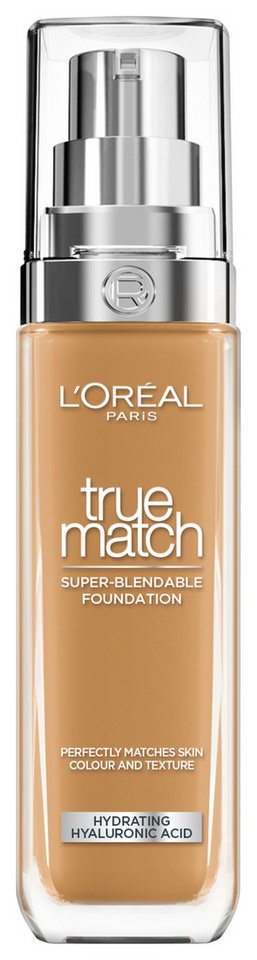 L'ORÉAL PARIS Foundation L'Oréal Paris True Match Foundation, Spendet Feuchtigkeit, mittlere Deckkraft, passt sich dem Hautton an. von L'ORÉAL PARIS