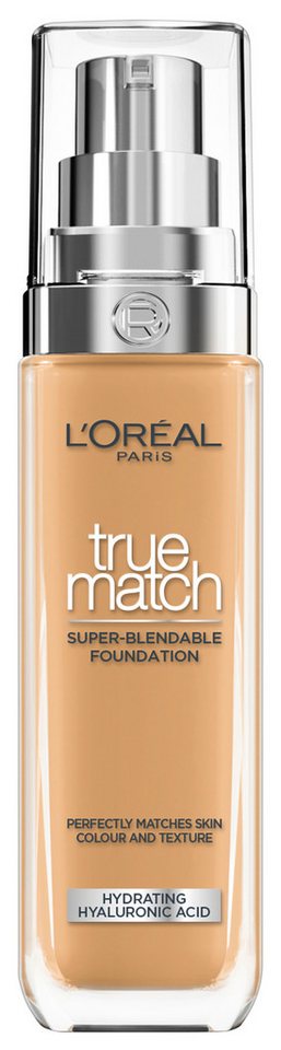 L'ORÉAL PARIS Foundation L'Oréal Paris True Match Foundation, Spendet Feuchtigkeit, mittlere Deckkraft, passt sich dem Hautton an. von L'ORÉAL PARIS