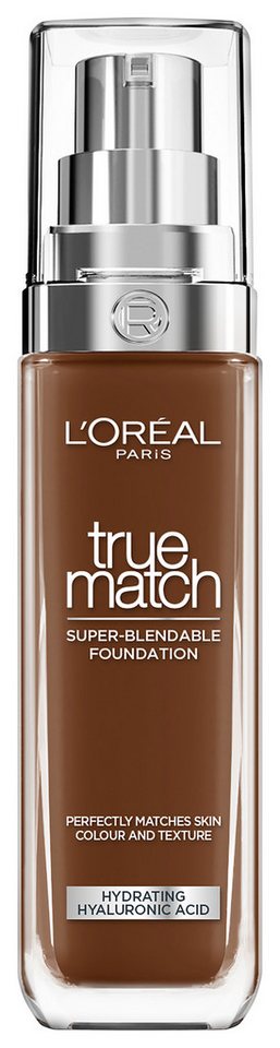 L'ORÉAL PARIS Foundation L'Oréal Paris True Match Foundation, Spendet Feuchtigkeit, mittlere Deckkraft, passt sich dem Hautton an. von L'ORÉAL PARIS