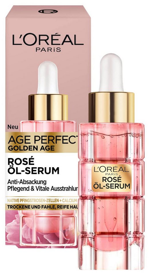 L'ORÉAL PARIS Gesichtspflege Seren Age Perfect Golden Age Rosé-Öl Serum, 1-tlg. von L'ORÉAL PARIS