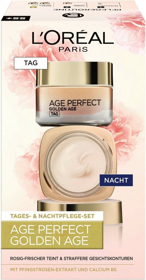 L'ORÉAL PARIS Gesichtspflege-Set Age Perfect Golden Age Tag und Nacht Set, 2-tlg., mit Neo-Calcium von L'ORÉAL PARIS