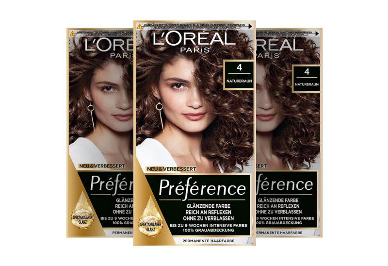 L'ORÉAL PARIS Haarfarbe Permanente Haarfarbe, Haarfärbeset - 3er Set von L'ORÉAL PARIS