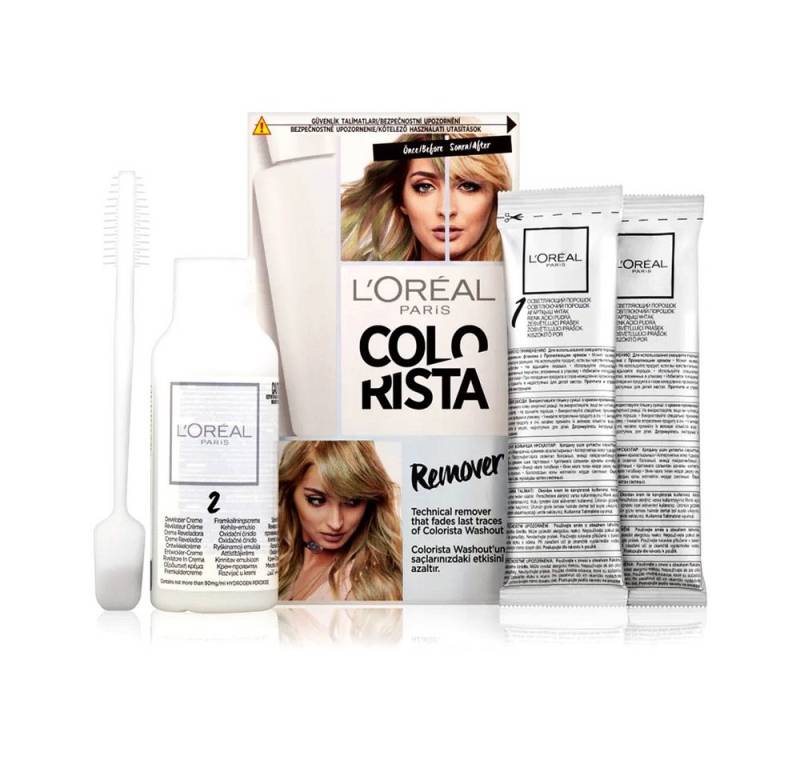 L'ORÉAL PARIS Haarfarben-Entferner Colorista Remover Kit Entfärber für das Haar (2 x 15 g + 60 ml), 1-tlg. von L'ORÉAL PARIS