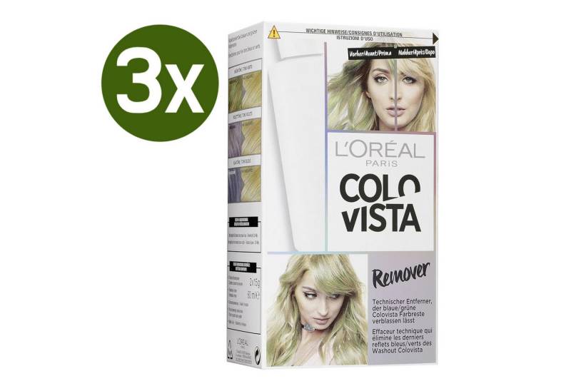 L'ORÉAL PARIS Haarfarben-Entferner Colorista Remover Kit Entfärber für das Haar (2 x 15 g + 60 ml), 3-tlg. von L'ORÉAL PARIS
