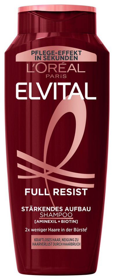 L'ORÉAL PARIS Haarshampoo L'Oréal Paris Elvital Full Resist Shampoo, Packung, 6-tlg., Reduziert Haarverlust durch Haarbruch und stärkt das Haar. von L'ORÉAL PARIS