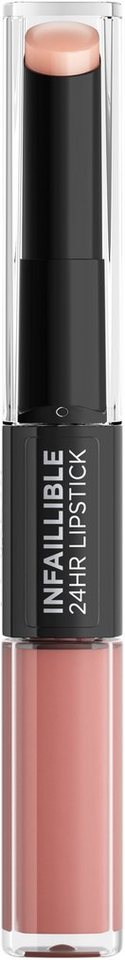 L'ORÉAL PARIS Lippenstift Infaillible 2-Step, mit natürlichen Inhaltstoffen von L'ORÉAL PARIS
