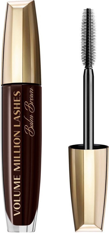 L'ORÉAL PARIS Mascara Volume Million Lashes Balm Brown, mit natürlichen Inhaltsstoffen von L'ORÉAL PARIS