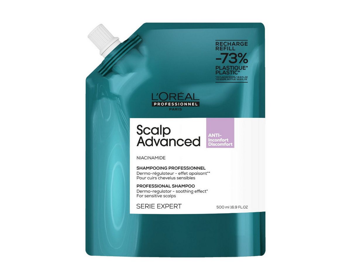 L'ORÉAL PROFESSIONNEL PARIS Haarshampoo L'Oréal Scalp Advanced Shampoo Refill 500ml von L'ORÉAL PROFESSIONNEL PARIS